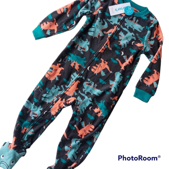 $3/20 New Carter Dino Footie Pajamas-Boys - Picture 2 of 7